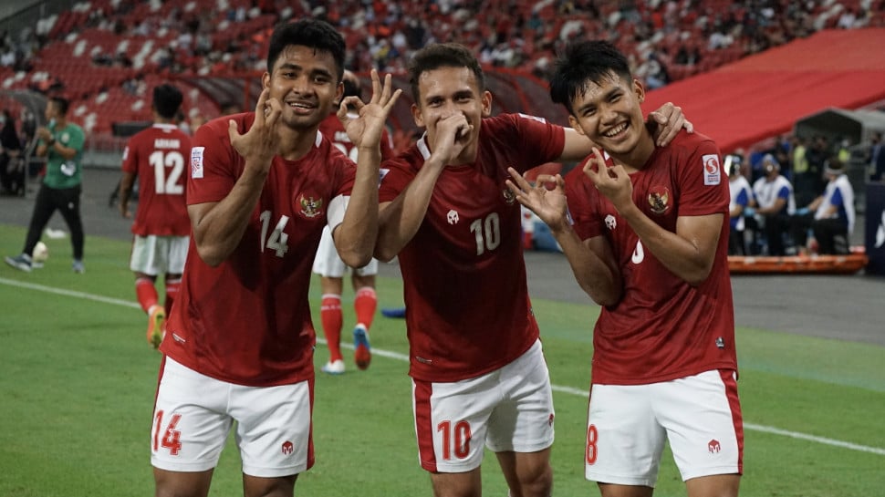 Timnas rayakan langkah ke final Piala AFF 2020, 25 Desember 2021.