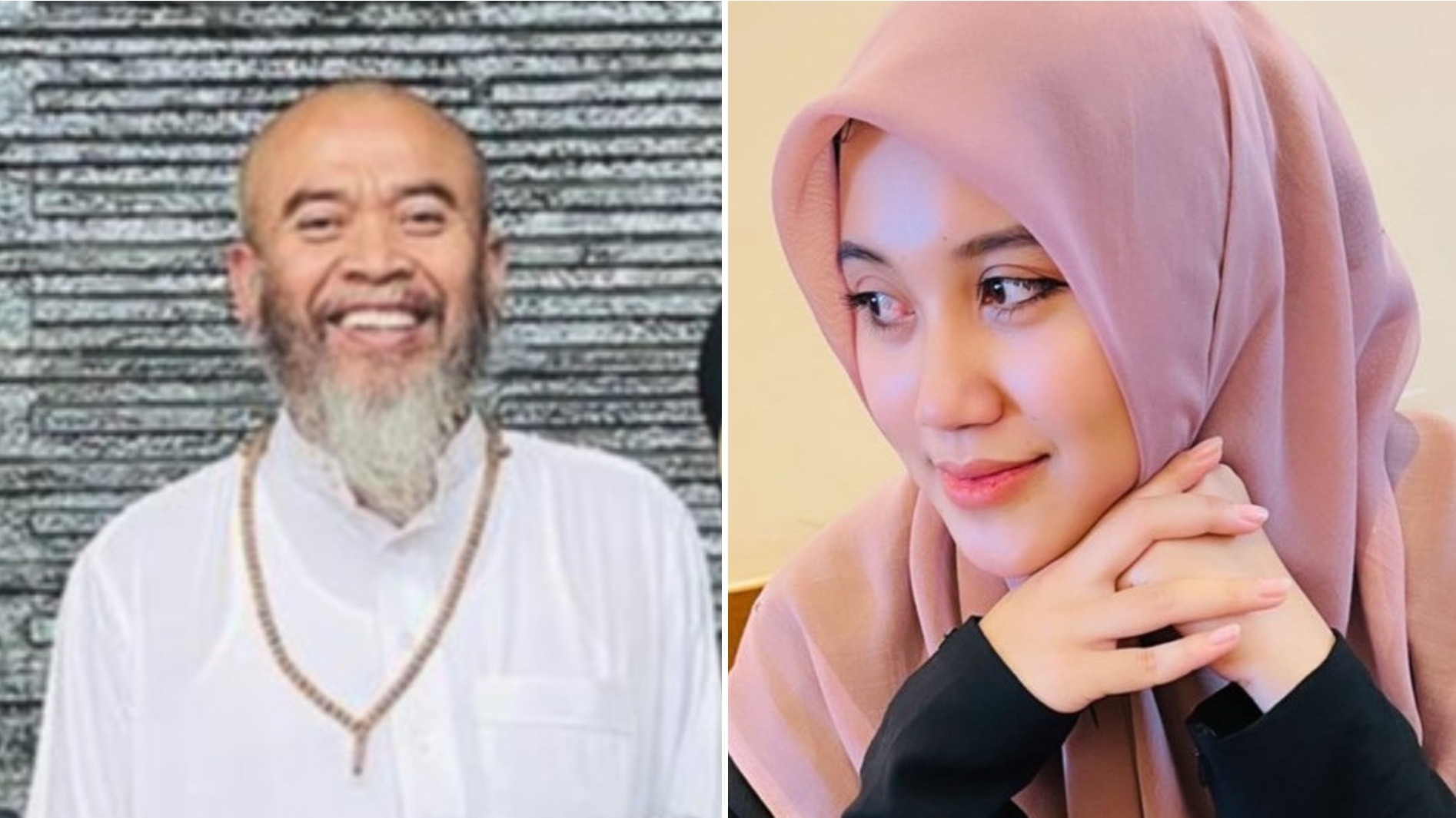 Kolase Foto Syekh Puji dan Lufiana Ulfa