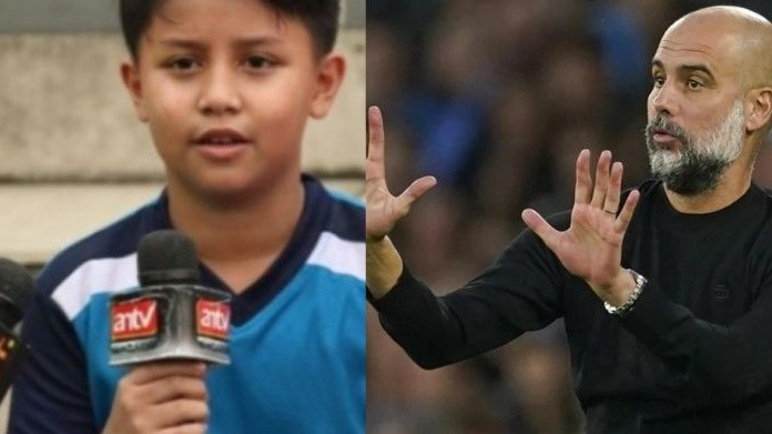 Tristan Alif Naufal dan Pep Guardiola