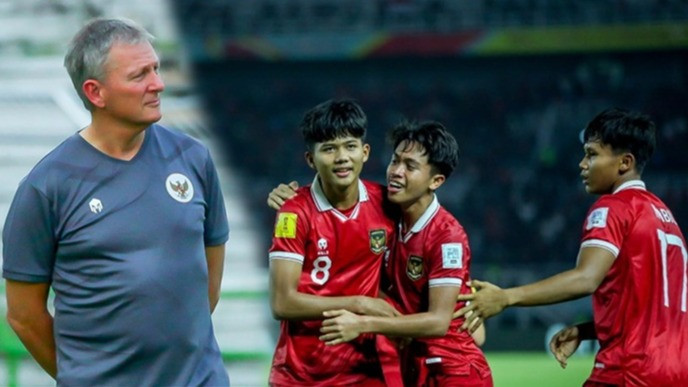 Kolase foto Frank Wormuth - Pemain Timnas Indonesia U-17 di ajang Piala Dunia U-17 2023