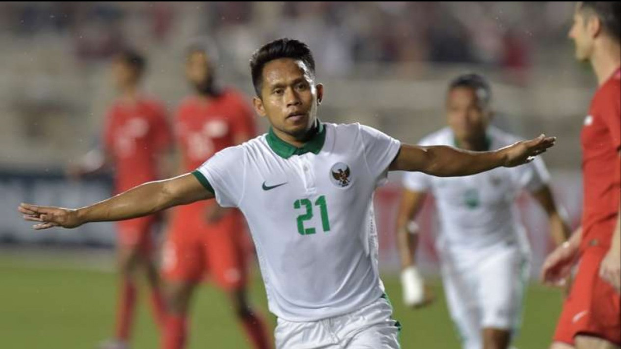 Andik Vermansyah saat masih berseragam timnas Indonesia.