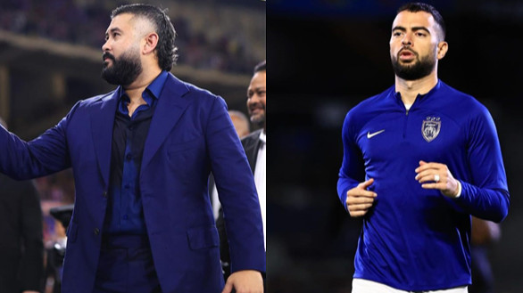 Pemilik Klub JDT Tunku Ismail (TMJ) dan Jordi Amat