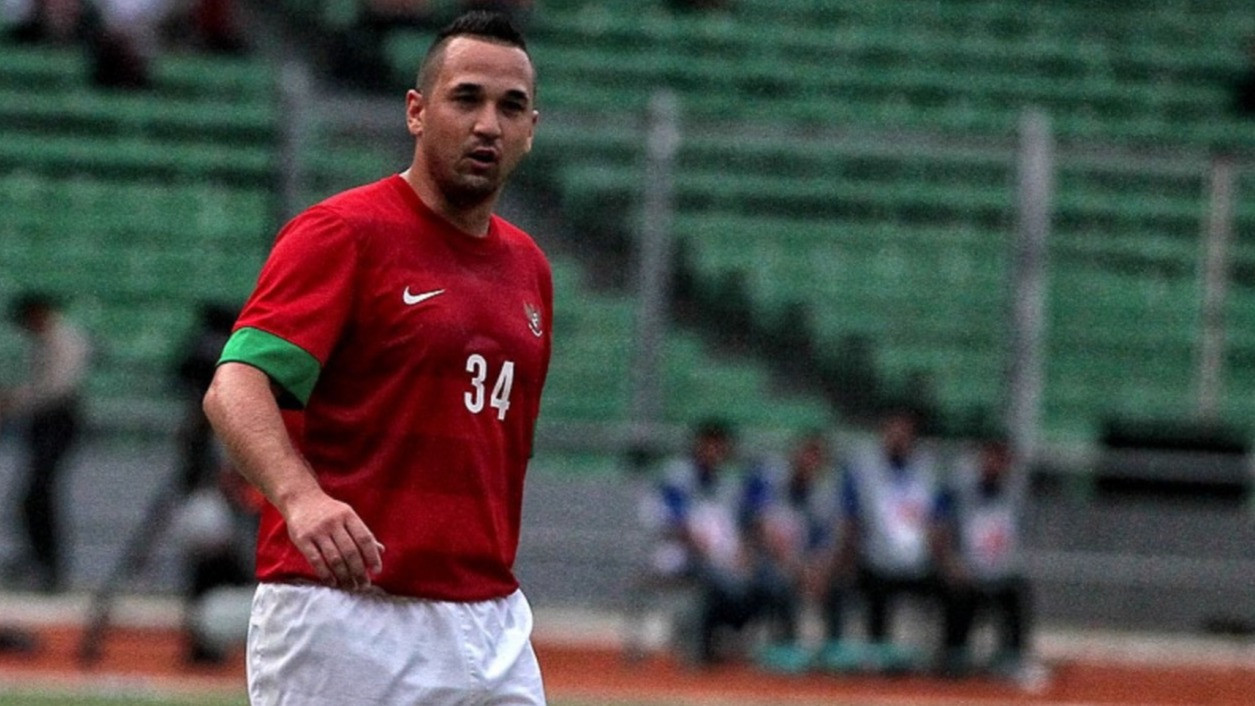 Eks pemain naturalisasi Timnas Indonesia Jhonny van Beukering