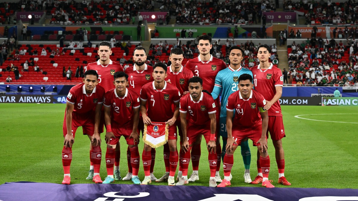 Starting eleven Timnas Indonesia ketika hadapi Irak