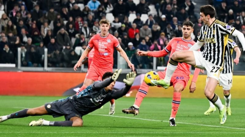 Juventus menelan kekalahan 0-1 saat menjamu Udinese di Allianz Stadium pada Selasa (13/2/2024).