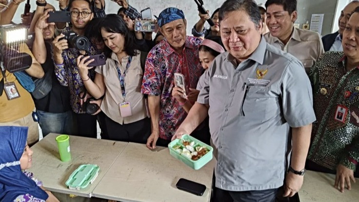 Menu simulasi program makan gratis Rp15 ribu per porsi