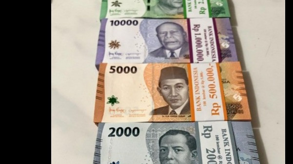 Pecahan uang Rupiah.