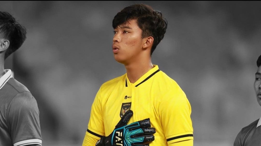 Kiper Timnas Indonesia, Daffa Fasya Sumawijaya.