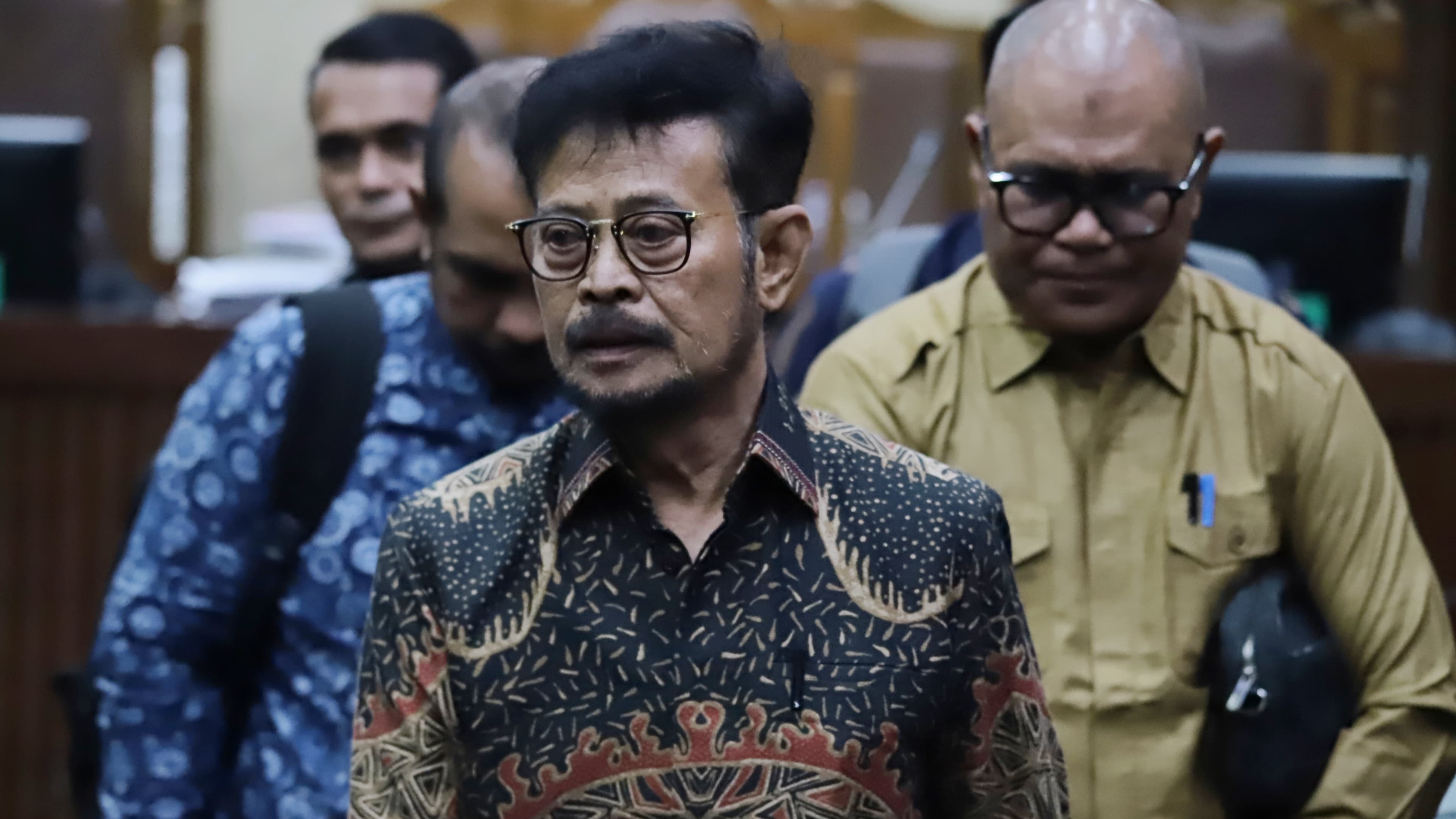 Mantan Menteri Pertanian Syahrul Yasin Limpo (SYL) di Pengadilan Tipikor PN Jakarta