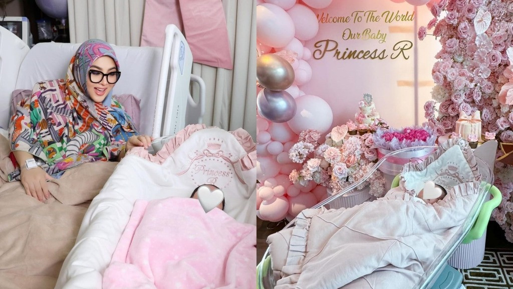 Syahrini dan anak pertamanya yang disebut Princess R.