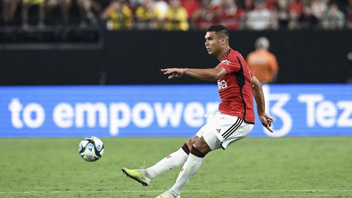 Gelandang Manchester United Carlos Casemiro