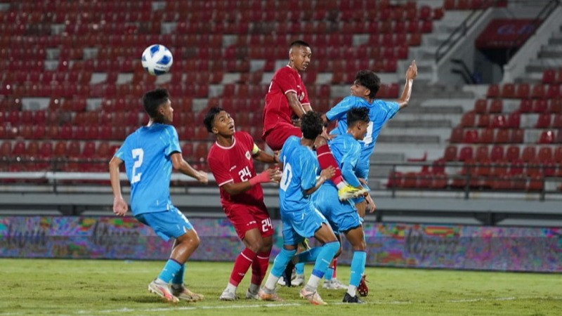 Timnas Indonesia U-17 menghadapi India