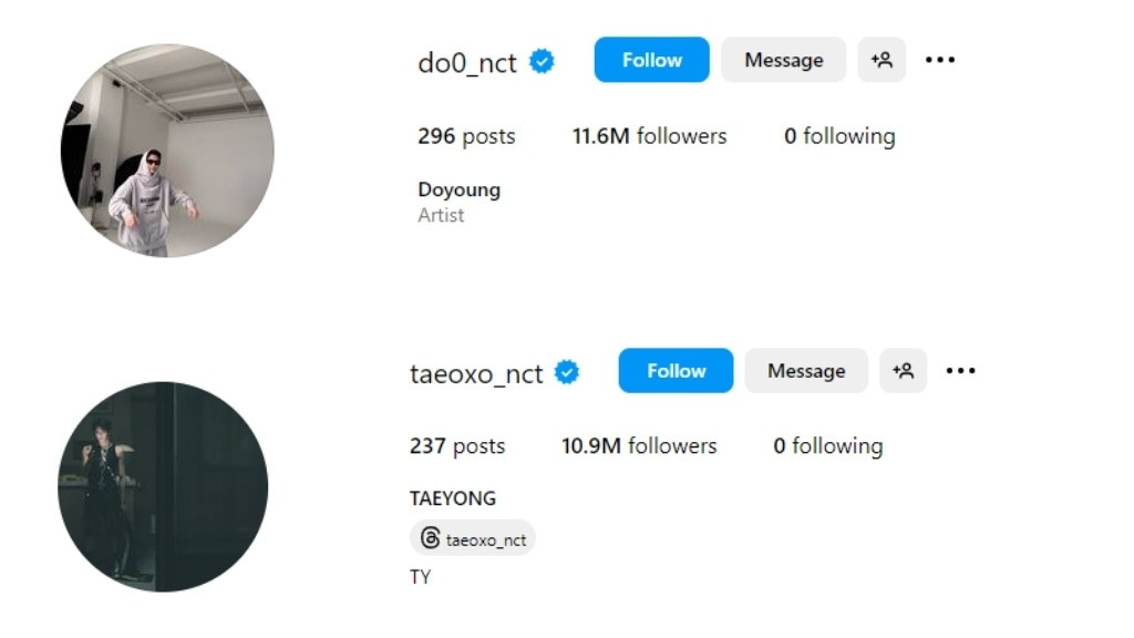 Doyoung dan Taeyeong NCT unfollow Taeil di Instagram