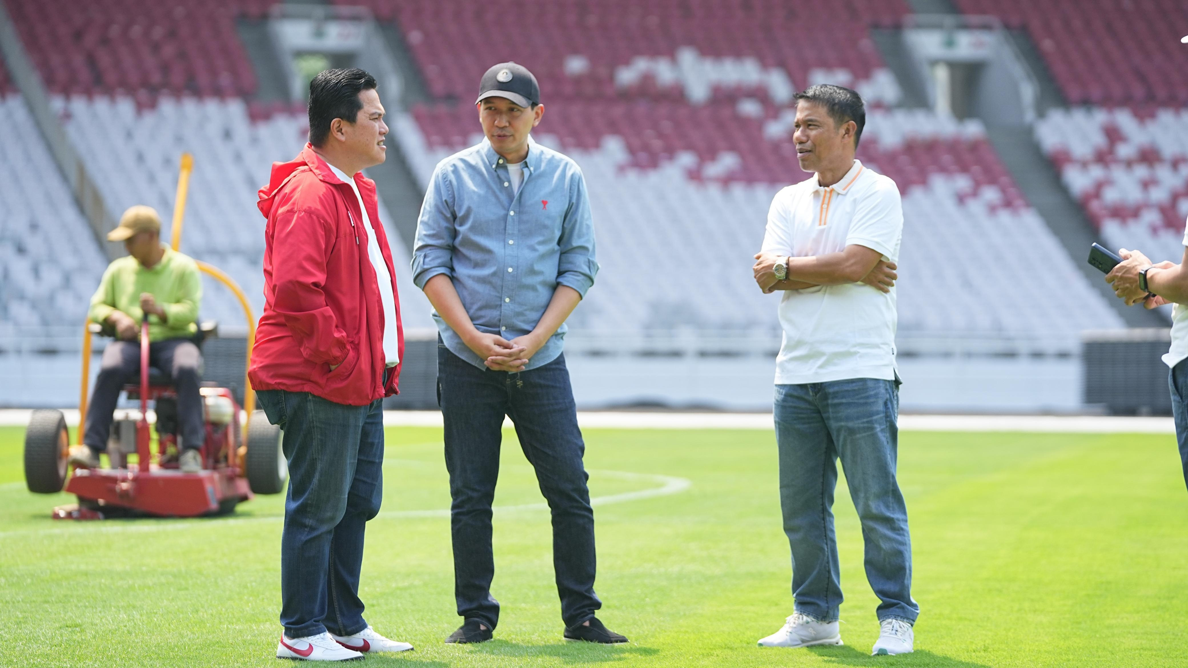 Erick Thohir Pantau Kondisi Stadion GBK Jelang Laga Timnas Indonesia Vs Australia: Sudah Siap Dipakai