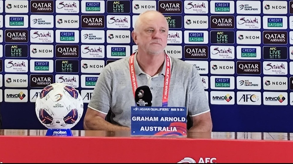 Pelatih Australia Graham Arnold sesudah melawan Timnas Indonesia