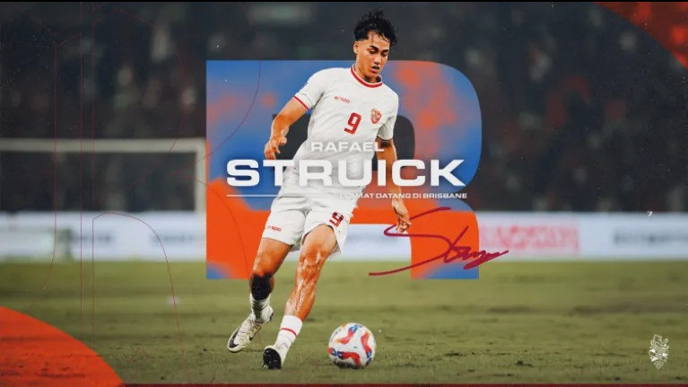 Rafael Struick Resmi ke Brisbane Roar