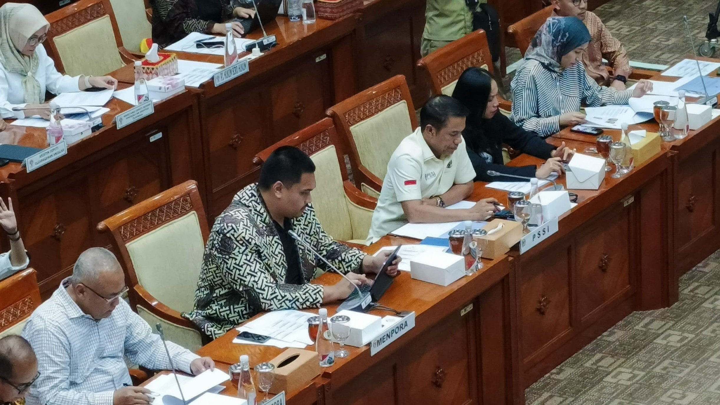 Menpora Dito Ariotedjo dalam sidang naturalisasi Mees Hilgers dan Eliano Reijnders