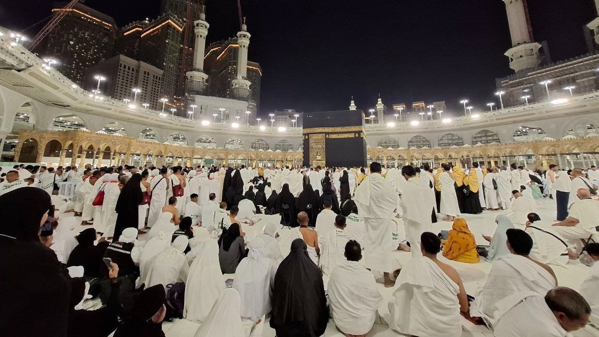 Jemaah Haji 1445H/2024 saat di Masjidil Haram