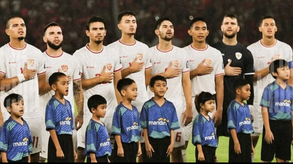 Timnas Indonesia saat menghadapi Australia