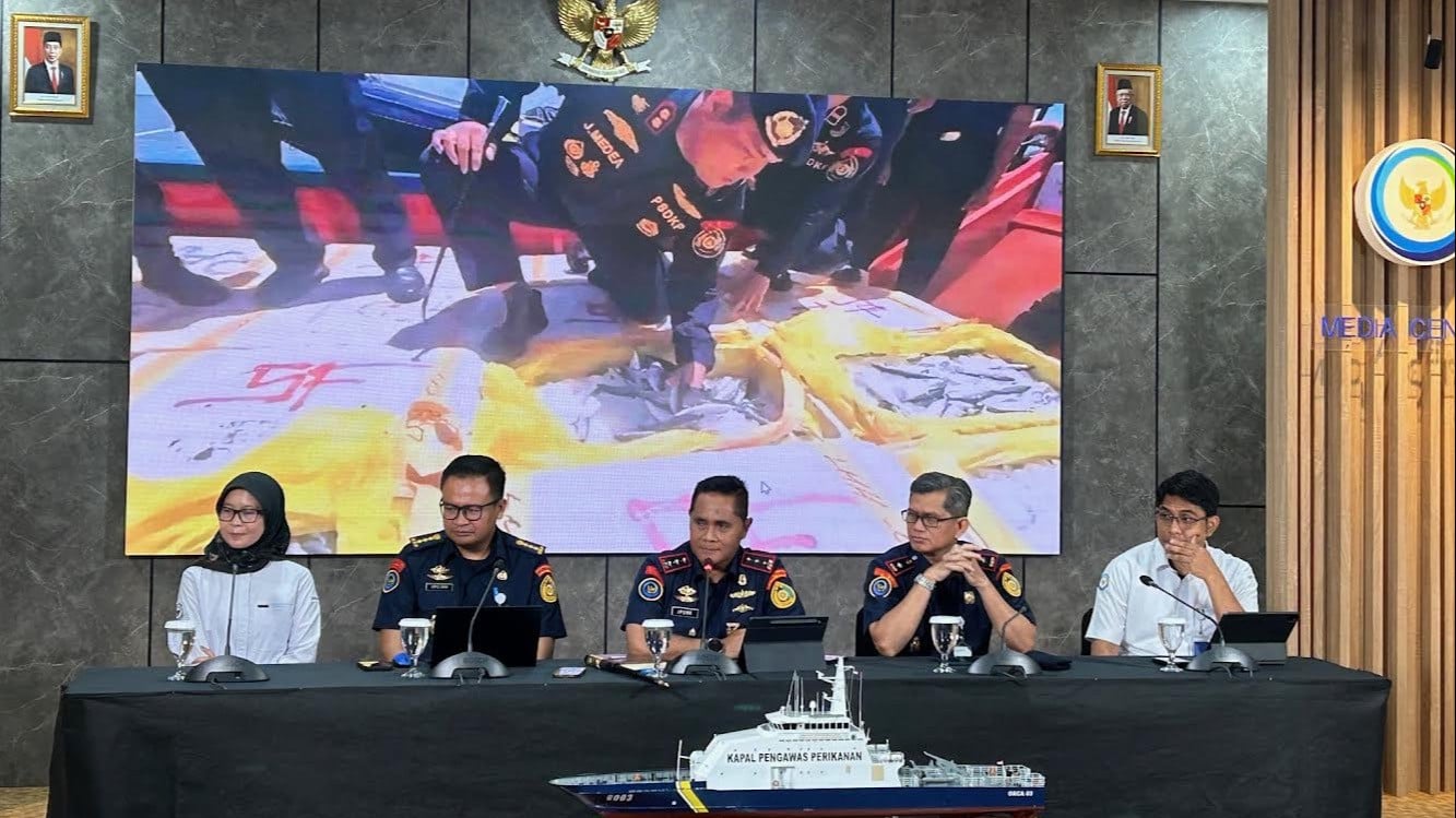 Konferensi KKP di Kantor KKP, Jakarta Pusat, Senin (23/9/2024).