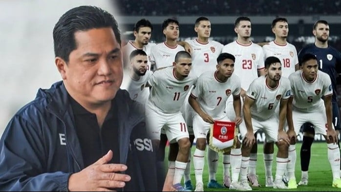 Kolase Erick Thohir dan Timnas Indonesia