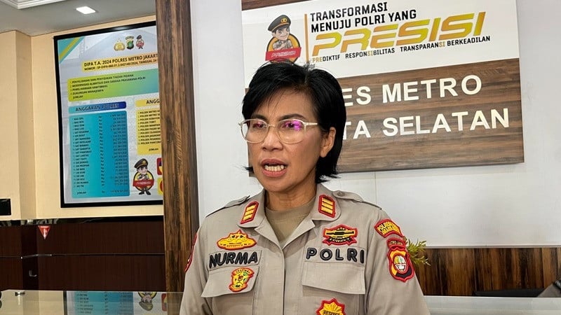 Kasi Humas Polres Metro Jakarta Selatan, AKP Nurma Dewi.