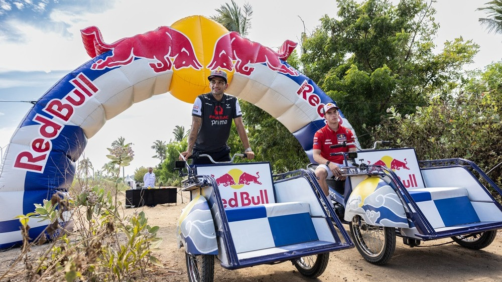 Jorge Martin dan Pedro Acosta balapan becak motor jelang MotoGP Mandalika 2024