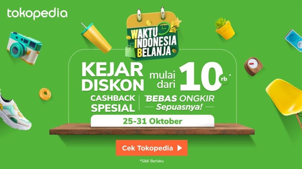 Banjir Diskon, Belanja Hemat Sampai Puas Hanya di Promo 10.10 Tokopedia