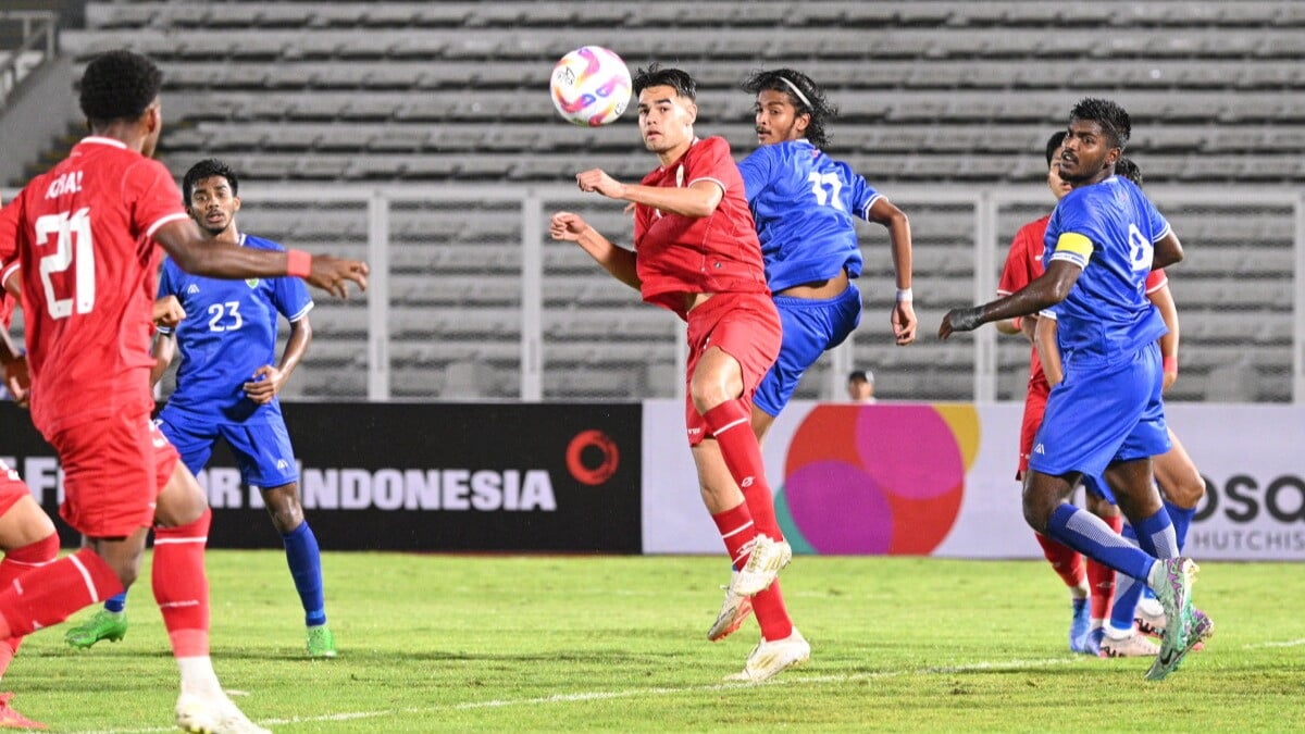 Pemain Timnas Indonesia U-20, Jens Raven Saat Tampil di Kualifikasi Piala Asia U-20 2025