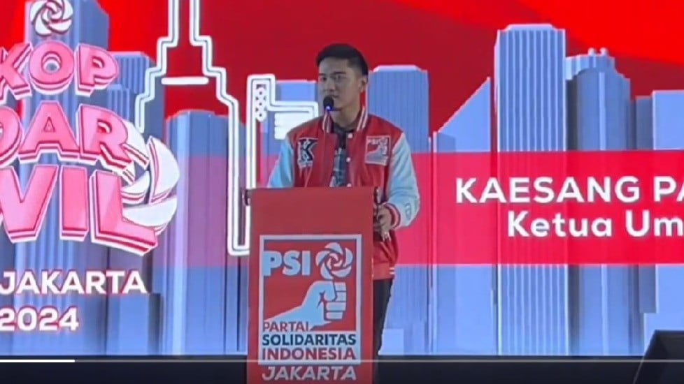 Ketua Umum Partai Solidaritas Indonesia (PSI) Kaesang Pangarep