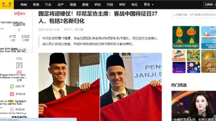 Media China Soroti 2 Naturalisasi Baru Timnas Indonesia