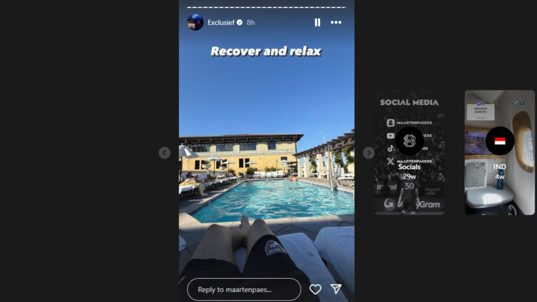 Unggahan Maarten Paes di Instagram
