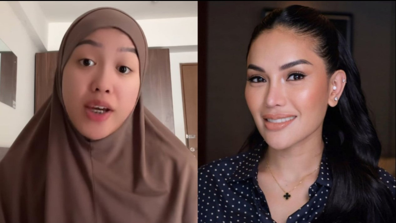 Laura Meizani Nasseru Asry alias Lolly (kiri) dan Nikita Mirzani (kanan)