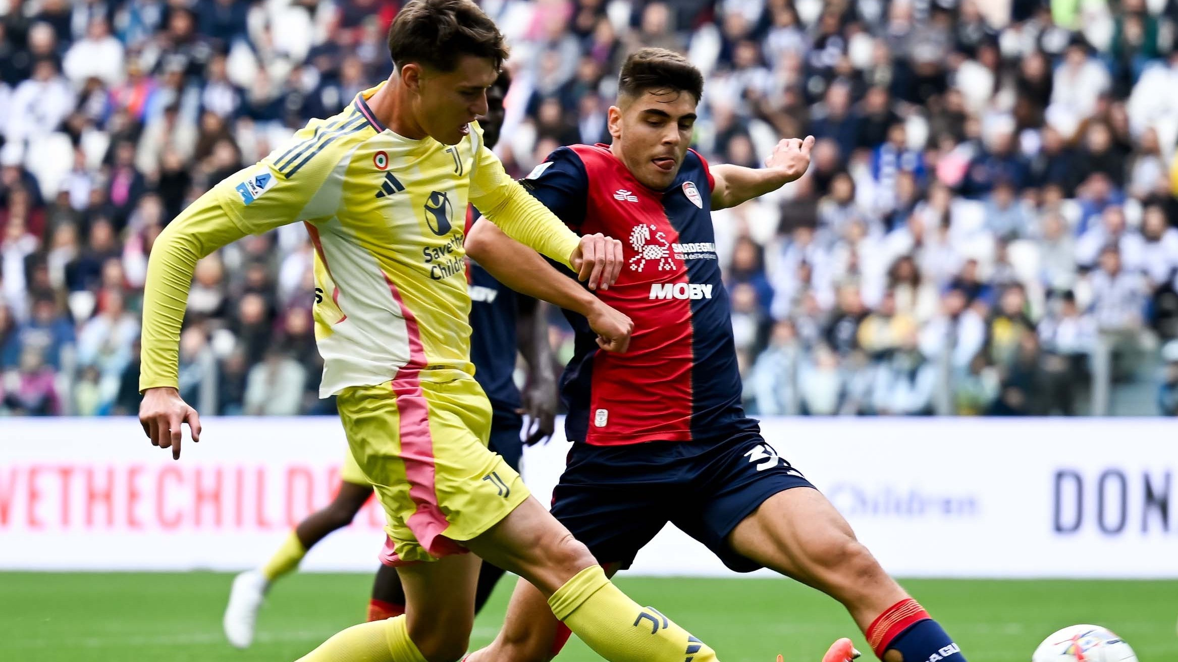 Pemain Juventus di Pertandingan Liga Italia Melawan Cagliari