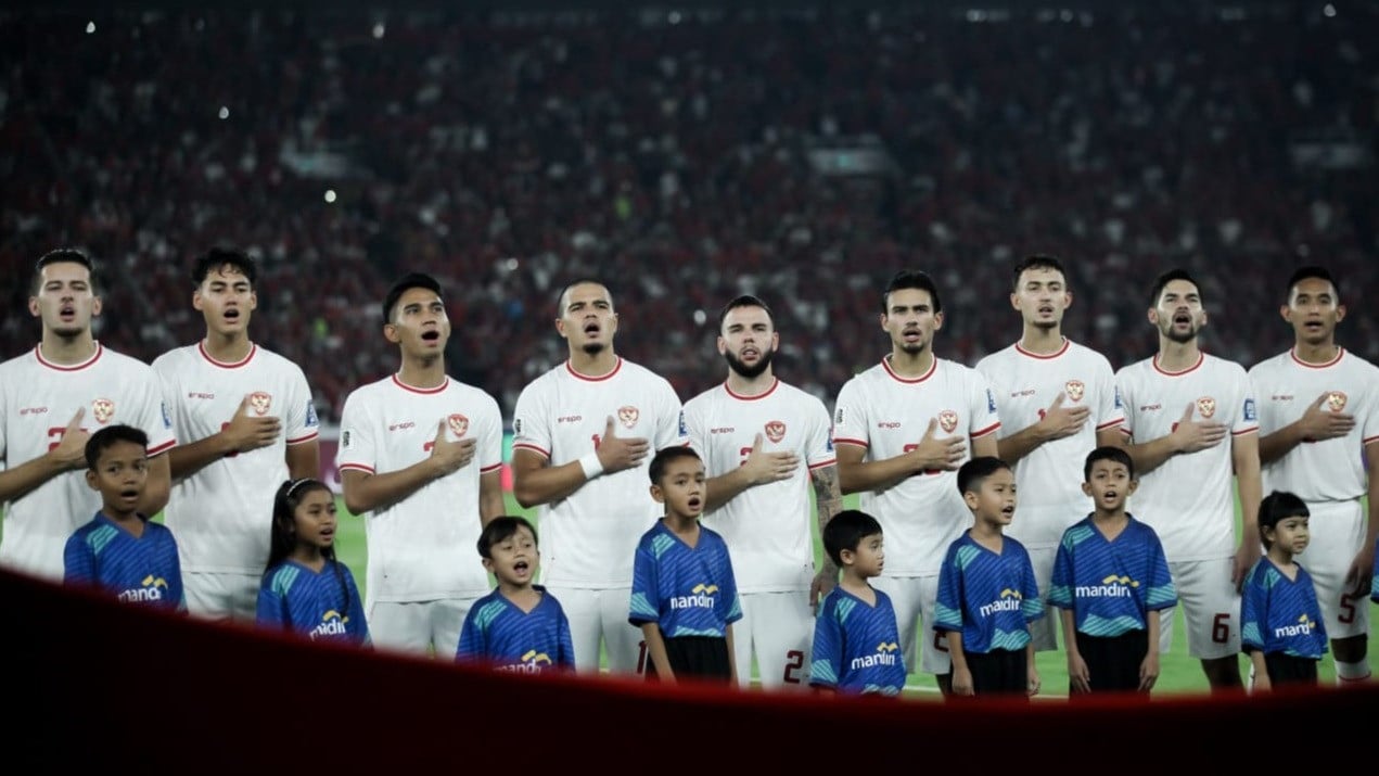 Skuad Timnas Indonesia sebelum Bertanding