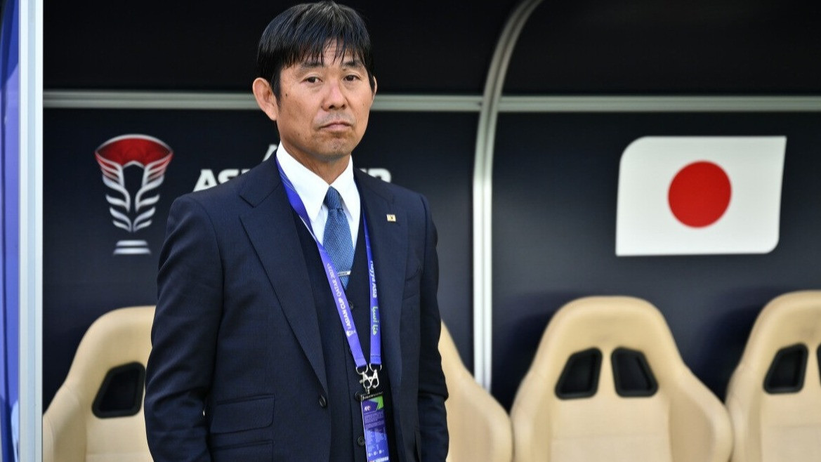 Pelatih Timnas Jepang, Hajime Moriyasu.