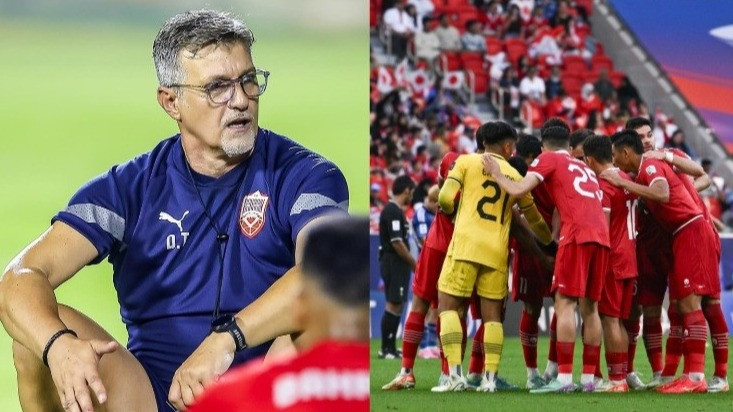 Pelatih Timnas Bahrain, Dragan Talajic dan Timnas Indonesia.