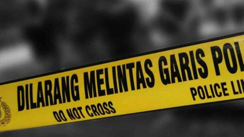 Ilustrasi garis polisi.