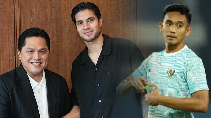 Erick Thohir, Kevin Diks, dan Rizky Ridho