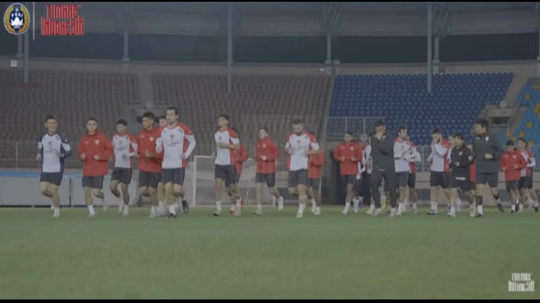 Timnas Indonesia sedang latihan