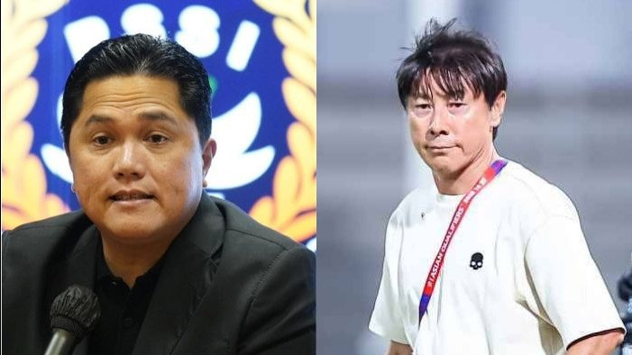 Erick Thohir dan Shin Tae-yong
