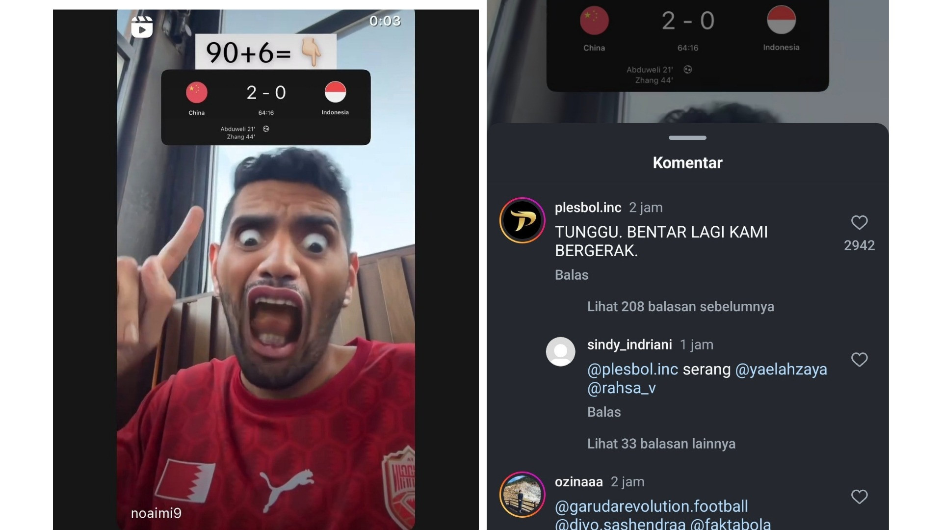 Netizen Murka Selebgram Bahrain Lecehkan Lagu Kebangsaan Usai Timnas Indonesia Takluk Lawan China, Minta Instagram Lakukan...