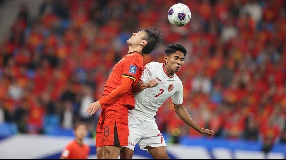 Timnas Indonesia dikalahkan China 1-2