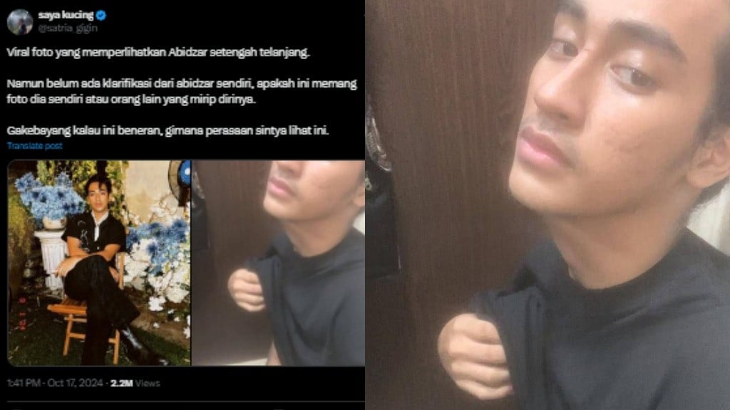 Foto diduga Abidzar, anak Ustadz Uje, memamerkan alat kelaminnya viral di X