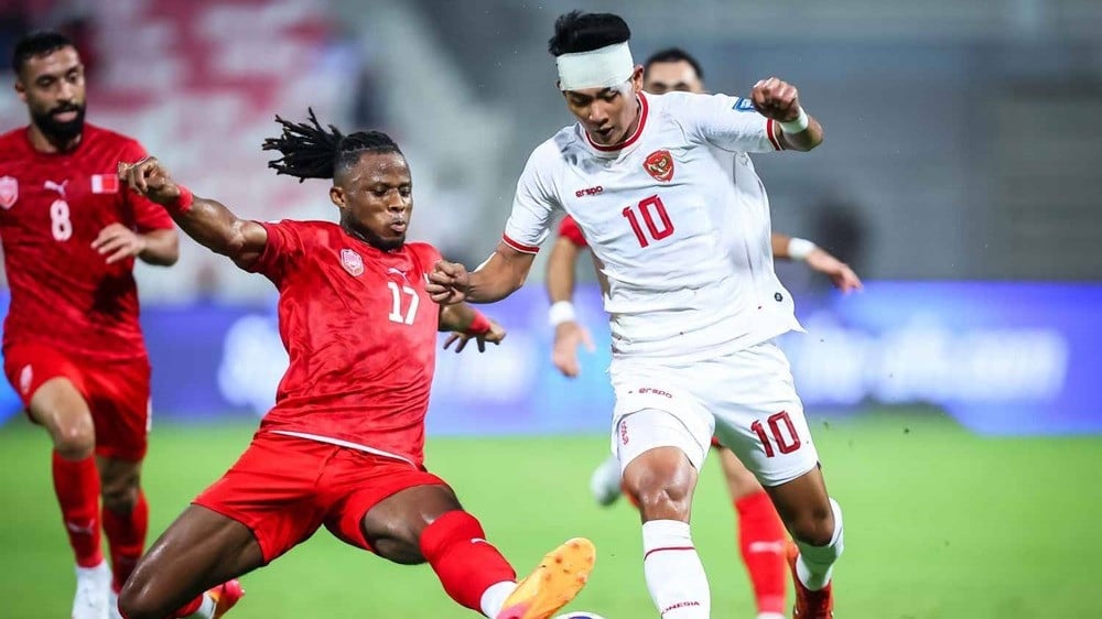 Timnas Indonesia ketika ditahan Bahrain