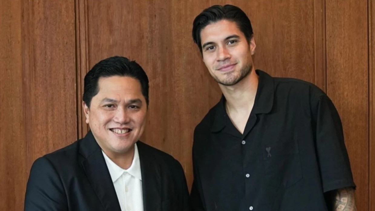 Kevin Diks bertemu Ketua Umum PSSI Erick Thohir