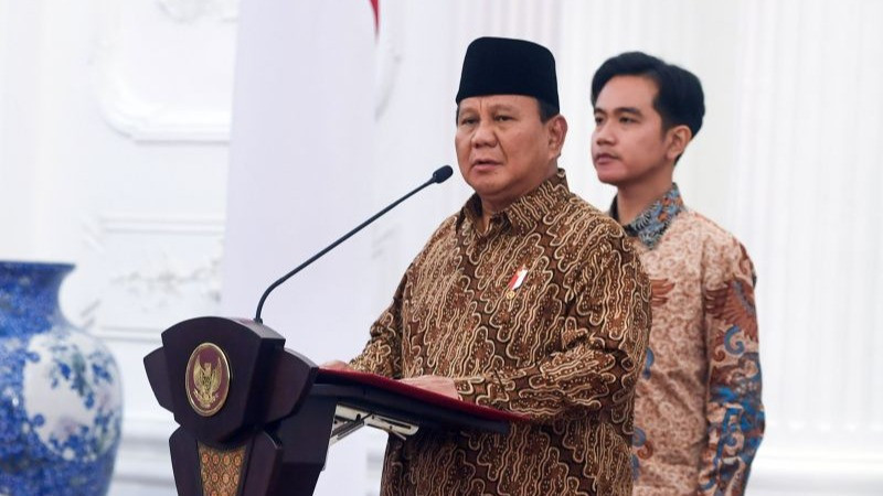 Presiden Prabowo Subianto dan Wakil Presiden Gibran Rakabuming Raka