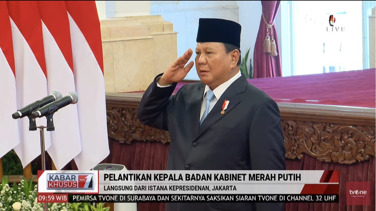 Presiden Prabowo Subianto resmi melantik kepala badan