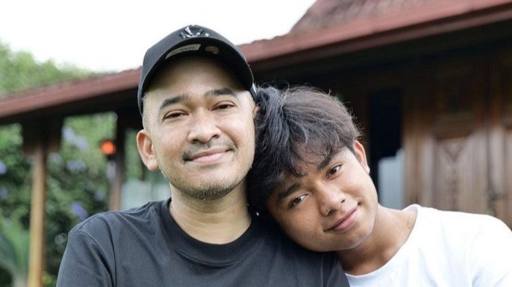 Foto kebersamaan Ruben Onsu dan Betrand Peto