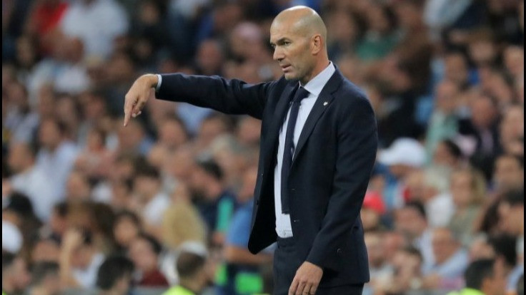 Zinedine Zidane saat menjadi pelatih Real Madrid